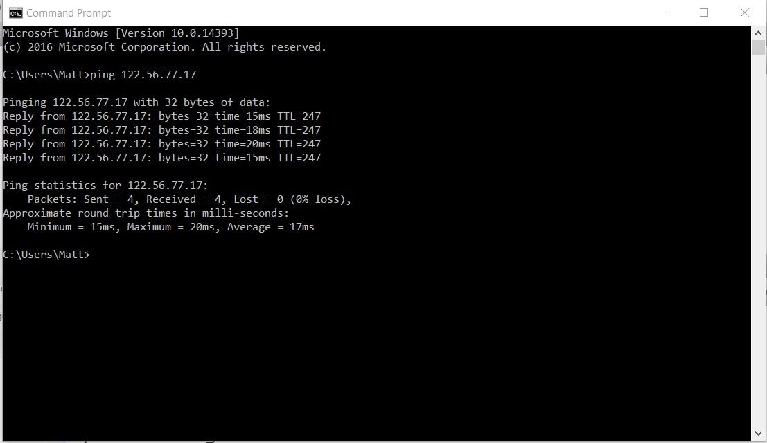 How to use Ping